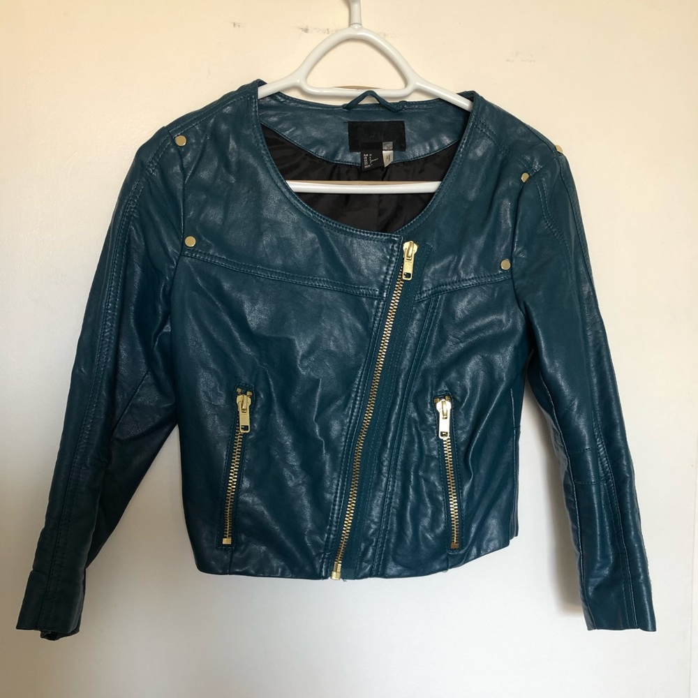 H&M faux leather jacket